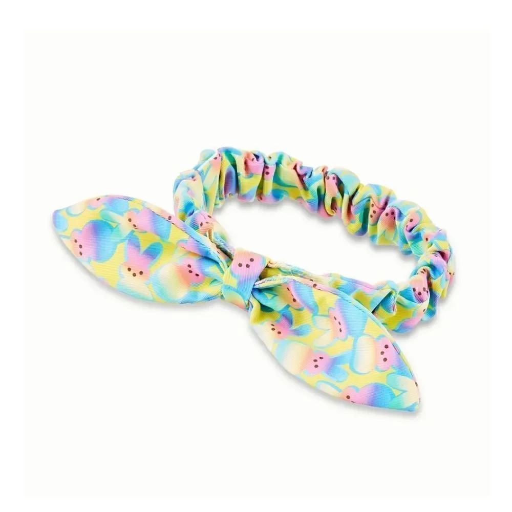 New Kids Easter Peeps Plush Bunny Rainbow Slippers, Size M 13-1